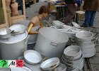 5  Pentoloni da ristorante con cuoco im cottura