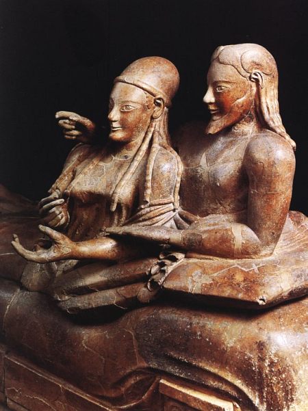 Sarcofago degli sposi-530/520 a.c.-Roma Museo Etrusco Villa Giulia