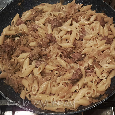 spaghetti di soia e nuvole di gamberi